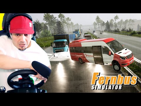 🚌 POLSKI BUS WIEZIE DZIECI DO SZKOŁY I POWODUJE WYPADEK NA AUTOSTRADZIE! | Fernbus Simulator