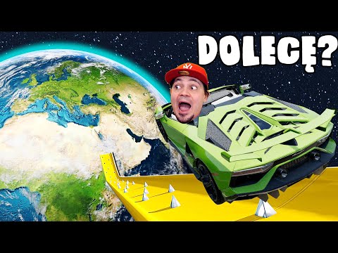 🏎️ LAMBORGHINI W KOSMOSIE? SKOKI SAMOCHODAMI W PLANETY! | Beam.NG Mody