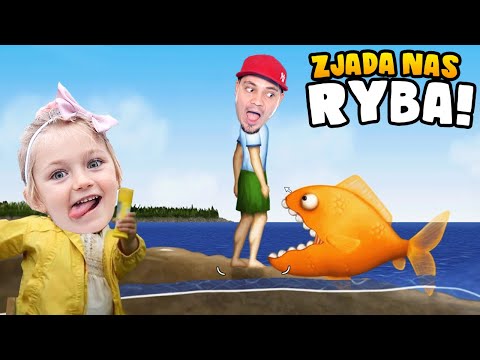 🦈 RYBKA ZJADA LUDZI!? UCIEKAMY! | Tasty Blue | Juniorsky Z Córką