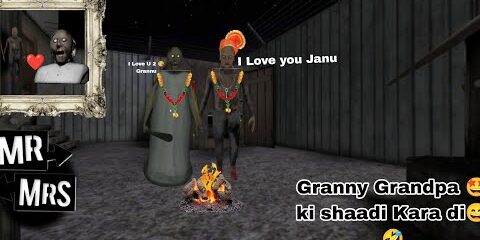 grannygrandpa-ki-shaadi-kara-di-granny-gameplay-video-granny-escape-door.jpg Granny❤️Grandpa Ki shaadi Kara di | granny gameplay video | Granny escape door& 🚗🚨