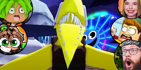 YELLOW JUMPSCARE w RAINBOW FRIENDS 2 REAKCJE YOUTUBERÓW ADMIROS, JUNIORSKY