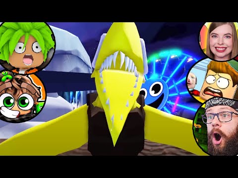YELLOW JUMPSCARE w RAINBOW FRIENDS 2 REAKCJE YOUTUBERÓW ADMIROS, JUNIORSKY