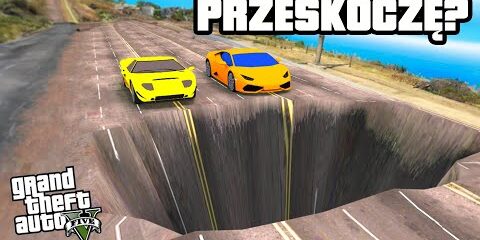 🚗 Testuję SAMOCHODY kontra GIGANTYCZNE dziury w GTA 5! | Grand Theft Auto 5 (Mody)