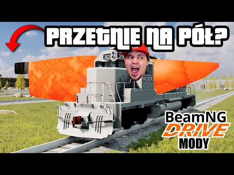 Pociąg vs MIECZ?! CZY PRZETNIE NA PÓŁ? 🚗 Beam.NG Mody