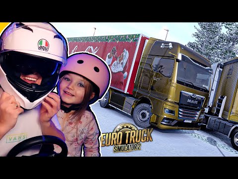 Pozwoliłem córce PROWADZIĆ! *Jadę w kasku, ŻEBY NIE UMRZEĆ!* 🚛 Euro Truck Simulator 2 (Mody)