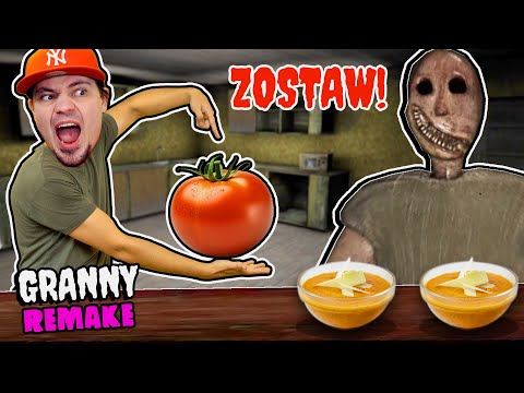 😮 RZUCAM W BABCIĘ LUCYNKĘ POMIDOREM! *nowy update* | Granny Remake #60