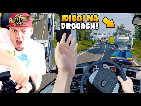 IDIOCI NA DROGACH NA SERWERZE 4000 LUDZI *chyba dostanę bana szybko też* 🚛 Euro Truck Simulator 2 MP
