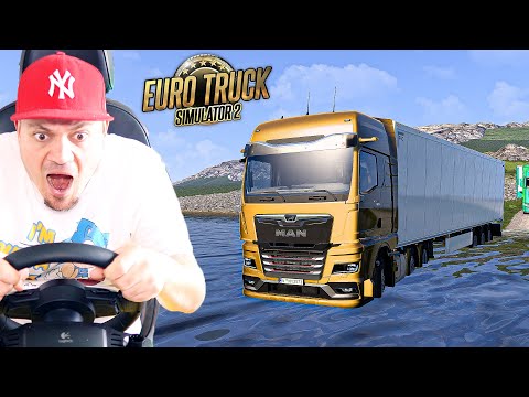 Zatopiłem CIĘŻARÓWKĘ na ISLANDII?! *ciężka trasa* 🚛 Euro Truck Simulator 2