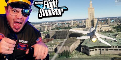 Wleciałem w PAŁAC KULTURY w WARSZAWIE! *polskie F16* 🛫 Microsoft Flight Simulator