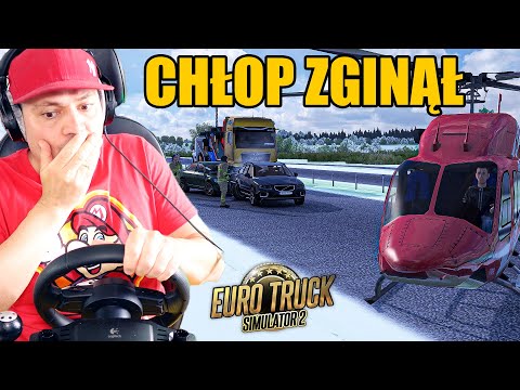 ŚMIERTELNY WYPADEK na AUTOSTRADZIE w SZWECJI! *przyleciał helikopter* 🚛 Euro Truck Simulator 2