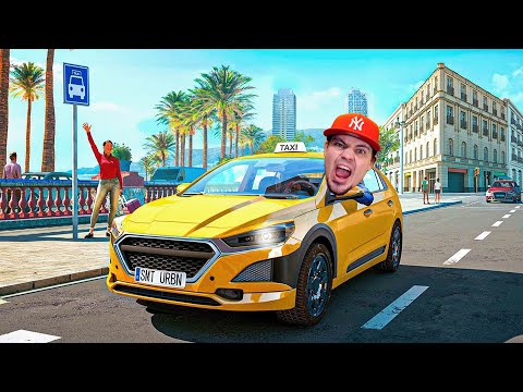 Moje NOWA PRACA jako KIEROWCA TAKSÓWKI! 🚕 Taxi Life Simulator