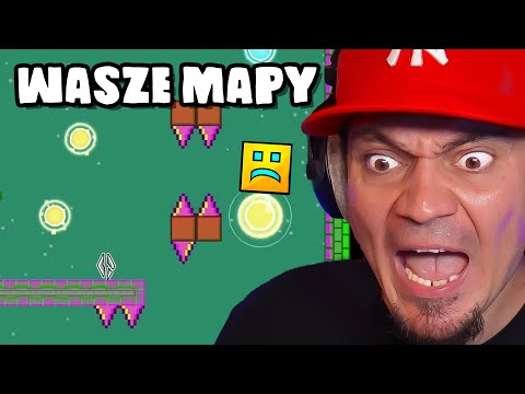 🧊 Gram w WASZE MAPKI w GEOMERY GRASZ i chyba ROZWALĘ KOMPA!!!! | Geometry Dash #15