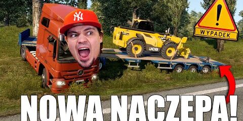jade-nowa-naczepa-z-koparka-prawie-wyleciala-w-kosmos-euro-truck-simulator-2.jpg Jadę nową NACZEPĄ z KOPARKĄ! *prawie wyleciała w kosmos* 🚛 Euro Truck Simulator 2