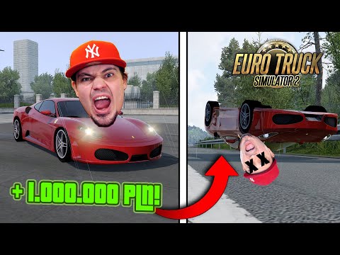 Kupiłem swoje PIERWSZE FERRARI! *jedzie prawie 300 kmh* 🚛 Euro Truck Simulator 2