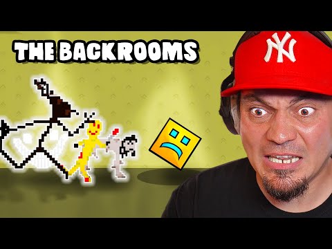 🧊 Znalazłem THE BACKROOMS w GEOMETRY GRASZ! Oraz gram w WASZE MAPKI! | Geometry Dash #16