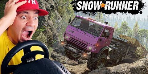 🚚 Mój RÓŻOWY KAMAZ Z NACZEPĄ jeździ po BŁOCIE! *TATRA DAŁA RADE* | Snowrunner Ft. @Rzakob