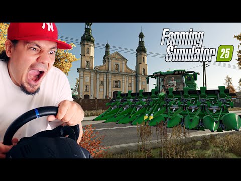 🚜 Pojechaliśmy KOMBAJNEM do KOŚCIOŁA na MSZE ŚWIĘTĄ! | Farming Simulator 25 Ft. @Rzakob