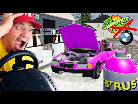 🚘 SZPACHLOWANKO I MALOWANKO BECI w *MY SUMMER BMW!* | Mój Gruchot #22 Mon Bazou