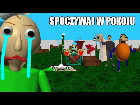 👨‍🏫 POGRZEB w szkole BALDI’EGO! STUDENT NIE ŻYJE! *kto go zabił?* | Baldi Na Modach