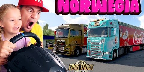 🚛 MOJA CÓRKA PROWADZI CIĘŻARÓWKĘ DO NORWEGII! | Euro Truck Simulator 2 Ft. @DarekDareczeK24