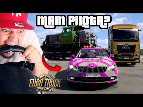 🚛 WIOZĘ WIELKĄ LOKOMOTYWĘ I DAREK MNIE PILOTUJE! | Euro Truck Simulator 2 Ft. @DarekDareczeK24
