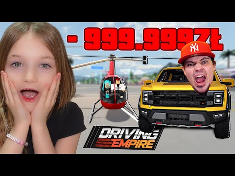 🚘 WYDAŁEM 1.000.000 PLN NA HELIKOPTER I NOWEGO FORD’A! | Roblox Driving Empire z Lara