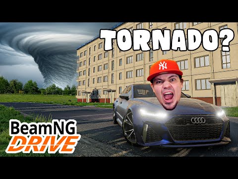 🏎️ TORNADO W POLSKIM MIEŚCIE vs AUDI RS7! w *BEAM.NG!* | Beam.NG