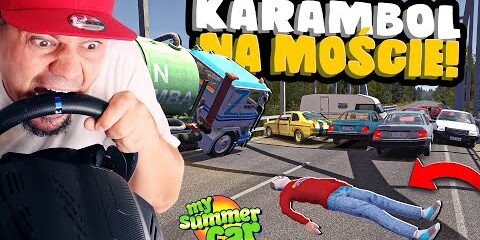 🚘 KARAMBOL NA MOŚCIE! ANDŻELIKA JEST MOJA! w *MY SUMMER CAR*! | My Summer Car #64
