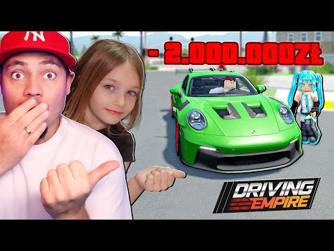 🚘 WYDAŁEM 2.000.000 PLN NA NOWE PORSCHE GT3RS w *DRIVING EMPIRE!* | Roblox Driving Empire z Lara