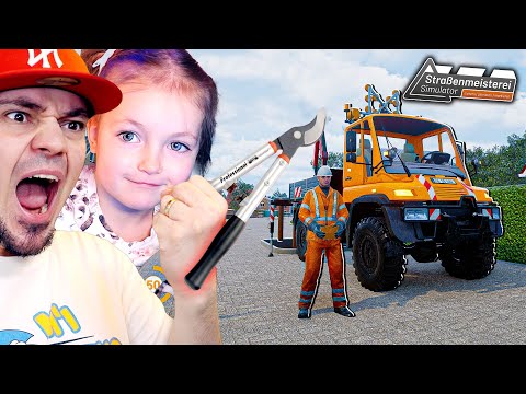 Sadzenie z Lilką drzew w NIEMIECKICH WSIACH 🤩 Straßenmeiseter Simulator 2