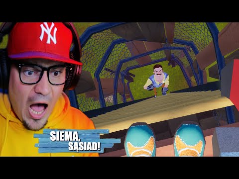 😮 SĄSIAD WSPINA SIĘ PO DRABINIE! *chce posmyrać po tyłeczku* | Hello Neighbor 2025 AKT 1 #01