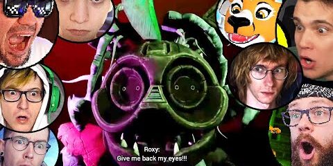 ROXY REAKCJE YOUTUBERÓW w FNAF RUIN ADMIROS, JUNIORSKY, SharikanVR