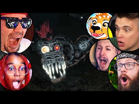 MONTY JUMPSCARE REAKCJE YOUTUBERÓW w FNAF RUIN ADMIROS, JUNIORSKY, Dizowskyy, SharikanVR