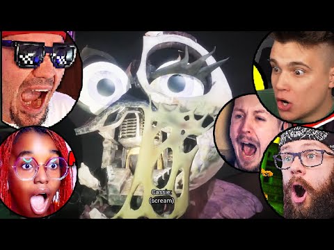 CHICA JUMPSCARE REAKCJE YOUTUBERÓW w FNAF RUIN ADMIROS, JUNIORSKY, Dizowskyy
